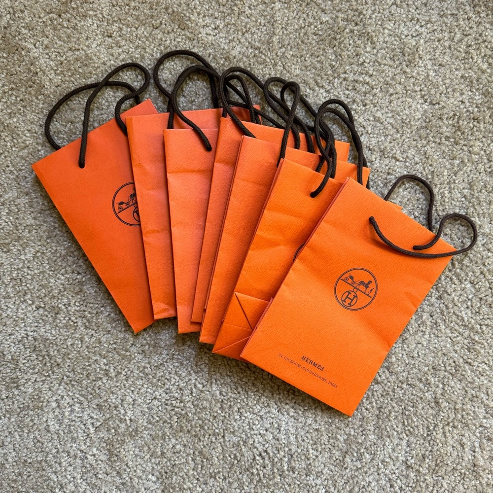 Hermes Set Small Shopping Bag of 7